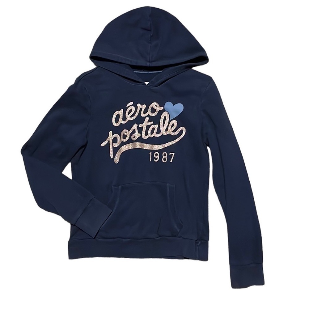 AEROPOSTALE Navy‎ Blue Hoodie Sweatshirt